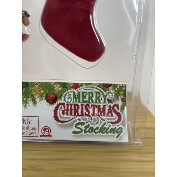 World's Smallest MINI CHRISTMAS STOCKING and TOY Rocking Horse, Pail, Teddy Bear - Picture 2 of 6